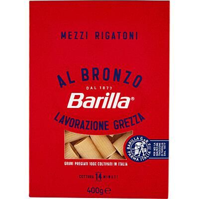 BARILLA_400_GR_AL_BRONZO_MEZZI_RIGATONI(CONF.12PZ)______________